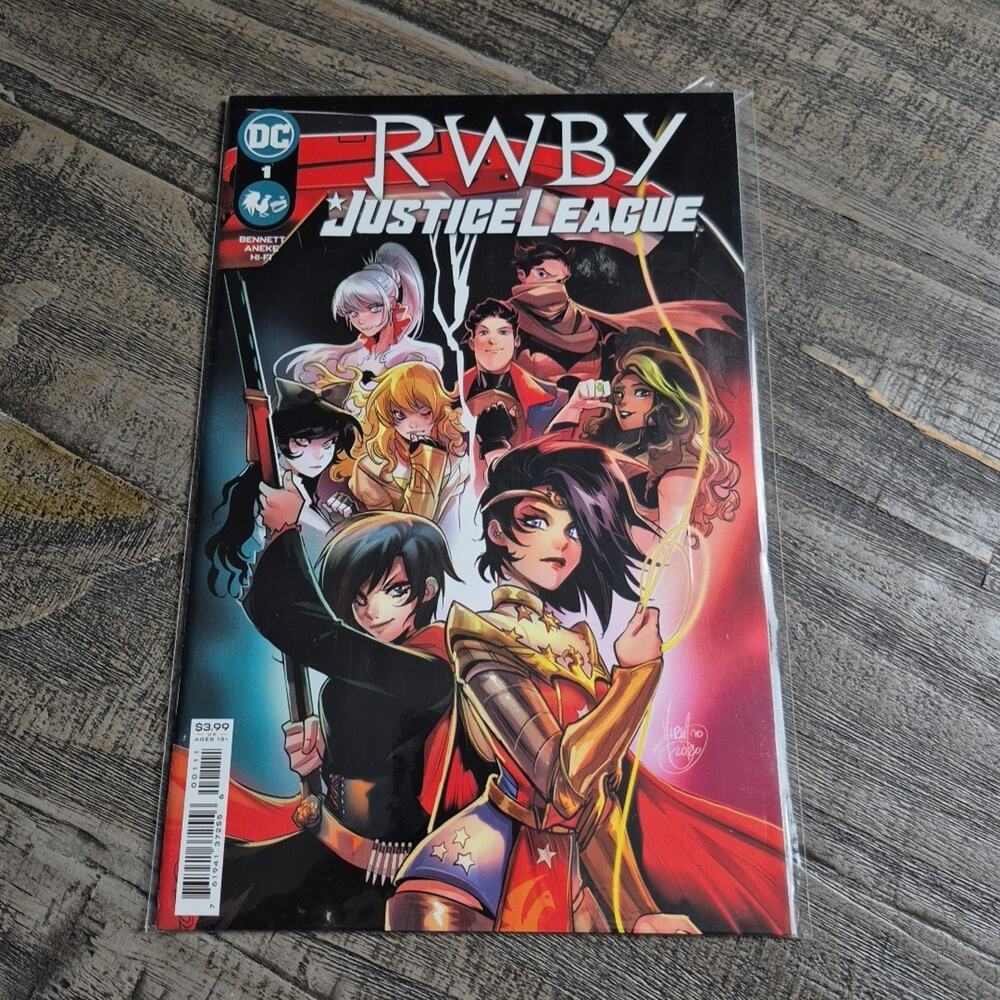 RWBY Justice League #1 Comic Book Mirka Andolfo Cover DC Roosterteeth Bennett